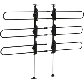 PawHut Hundegitter verstellbar Schwarz 89-150 x 76-124 cm