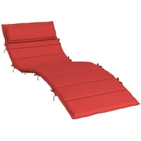 VidaXL Sonnenliegen-Auflage Rot 180x60x3 cm Oxford-Gewebe