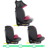 XOMAX Kindersitz drehbar 360° mit ISOFIX und Liegefunktion mitwachsend I 0-36 kg, 0-12 Jahre, Gruppe 0/1/2/3 I 5-Punkt-Gurt und 3-Punkt-Gurt I Bezug abn...