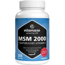 MSM 2000+Vitamin C Acerola Extrakt Tabletten 365 St.