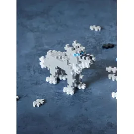 Plus Plus Plus-Plus 9604274 Kreativ-Bausteine Tube, Wolf, Geniales Konstruktionsspielzeug, 100 Kreativ Bausteine