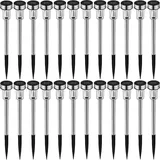 Tectake tectake® 24-er Set LED-Solarlampen 4,7 x 37 cm