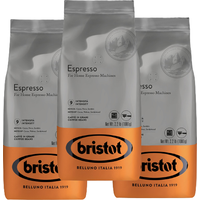 3x 1kg Espresso ganze Bohnen - Bristot | Intensität 9/10 | Italienischer Kaffee
