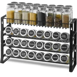 VEVOR Gewürzregal Gewürzhalter Gewürz-Organizer Vorratsschrank-Organizer 40x27cm