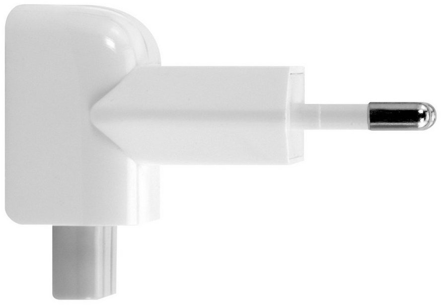 kwmobile Duckhead-Adapter f. Apple Power Adapter EU 2-Pin-Stecker Computer-Adapter weiß