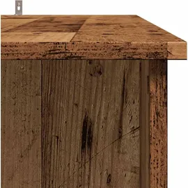 vidaXL Bartisch mit Regal 102 x 50 x 103,5 cm Braun