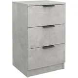 vidaXL Nachtschrank Betongrau 40 x 36 x 65 cm Grau