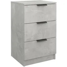 vidaXL Nachtschrank Betongrau 40 x 36 x 65 cm Grau