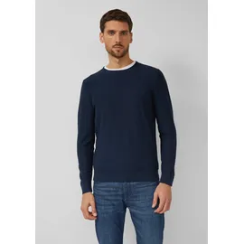 s.Oliver Strickpullover mit Flammgarnstruktur und Rollkante
