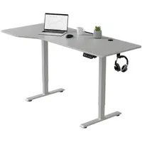Juskys Schreibtisch 160x75cm Höhenverstellbar Weiß