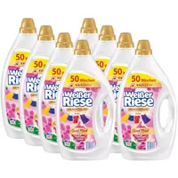 Weißer Riese Color Gel Aromatherapie Floral Sensation 200 WL (8 x 50 Waschladungen), Color Waschmittel mit Orchidee für unwiderstehlich duftende & strahlend saubere Wäsche, 100% recycelbar*