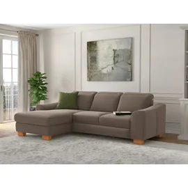 sit&more Eckcouch Federkern 2-Sitzer Braun