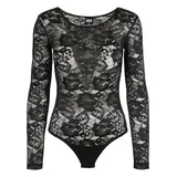 URBAN CLASSICS Langarmbody Schwarz 4XL