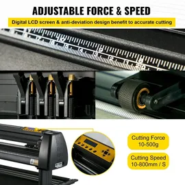 Vevor Vinyl Schneideplotter Vinyl Schneideplotter 720 mm Slogan Schneideplotter Desktop Maschine mit der Software, Schneideplotter