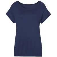 VIVANCE Kurzarmshirt Damen navy Gr.48/50