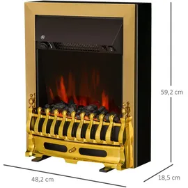 Homcom Elektrokamin Gold