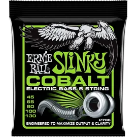 Ernie Ball Slinky Cobalt E-Bass-Saiten, für 5-Saiter, Stärke 45–130