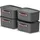 Rotho Stapelbox Maloja 39,5 x 23,5 x 17,7 cm 4-tlg. schwarz
