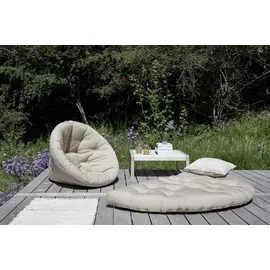 Karup Relaxsessel Nido outTM grau 85 x 75 x 90 cm mit Hocker