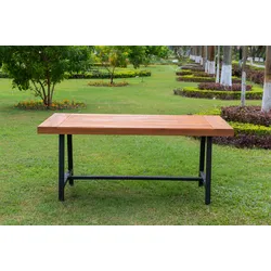 OUTFLEXX Esstisch, natur/schwarz, Akazie, 172,5 x 90 cm