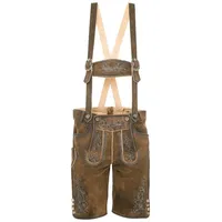 gwandler Lederhose LUDWIG-gespeckt in mittelbraun | Gr.: 62