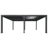 MCW Pergola, Anthrazit, Metall, 583x220x301 cm, Sonnen- & Sichtschutz, Pavillons & Pergolas, Pergolas