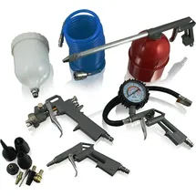 BITUXX 13 tlg Bituxx Druckluft Zubehör Set für Kompressor Sprühpistole Reifendruck
