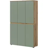 inn.furn Assino Mehrzweckschrank 105 x 175 x 37 cm Grün