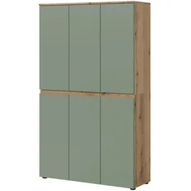 inn.furn Assino Mehrzweckschrank 105 x 175 x 37 cm Grün