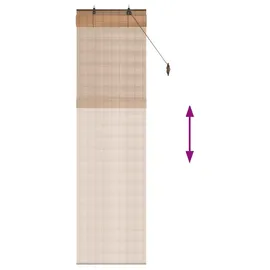 vidaXL Bambusrollo 40 x 220 cm / Fenstergröße (Velux) Braun