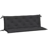 vidaXL Bankauflage 150 x 50 x 7 cm schwarz 2 St.