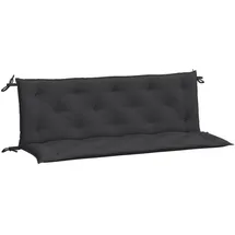 vidaXL Bankauflage 150 x 50 x 7 cm schwarz 2 St.
