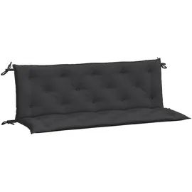 vidaXL Bankauflage 150 x 50 x 7 cm schwarz 2 St.