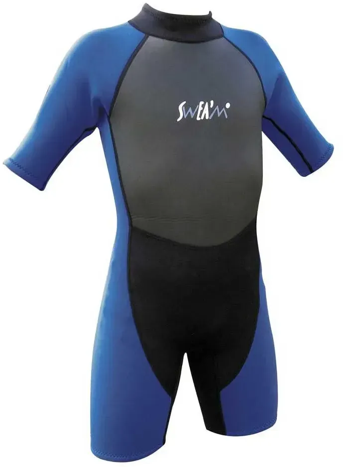 So Dive Atoll 3 Mm Kurzarm-shorty - Black / Blue - 8-10 Jahre