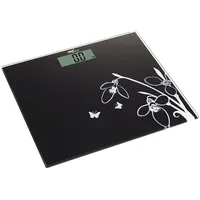 Melchioni FLAT, Digitalwaage, ultradünn, 150 kg Kapazität, gehärtetes Glas,