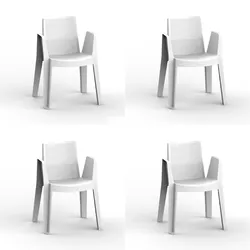 Resol garbar PLAY Sessel Indoor, Outdoor Set 4 Weiß
