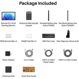 Huion Kamvas Pro 19 Grafiktablett - Grau