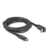 DeLock USB-C auf USB-C Adapter 2 m Schwarz