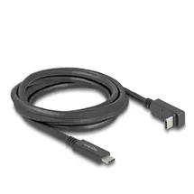 DeLock USB-C auf USB-C Adapter 2 m Schwarz