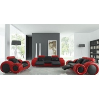 JVmoebel Sofa Patentiertes Design Komplett Sofagarnitur Wohnzimmer Set Couch Sofa Garnitur schwarz