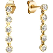 Diamonds by Ellen K. Ohrhänger Gold 585 mehrfarbig 0,05ct. 10x Brillant one-size