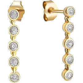 Diamonds by Ellen K. Ohrhänger Gold 585 mehrfarbig 0,05ct. 10x Brillant one-size