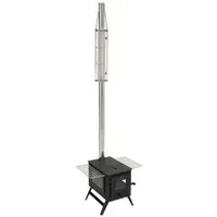Robens Hunter Zeltofen, 330cm, Edelstahl, schwarz