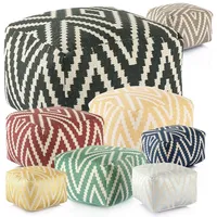 Amagohome Kelim Sitzwürfel 50x50 H35cm Pouf Fußhocker Sitzhocker Bodenkissen