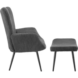 TECTAKE Sessel Hygge gepolstert, ergonomisch, Belastbarkeit 150 kg  1