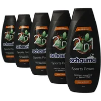 5 x Schauma Shampoo Sports Power 400 ml