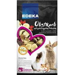 EDEKA Obstkorb mit getrockneten Früchten 70G für Kleintiere
