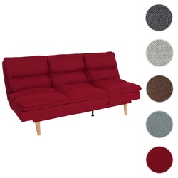 Schlafsofa HWC-M79, G√§stebett Schlafcouch Couch Sofa, Schlaffunktion Liegefl√§che 180x110cm ~ Stoff/Textil bordeaux