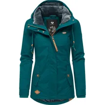 Ragwear Damen warme kurze Winterjacke mit Kapuze Monade Intl Dark Green22 Gr. XL - XL