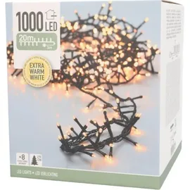 ECD Germany LED-Lichterkette Cluster 20 m Grün
